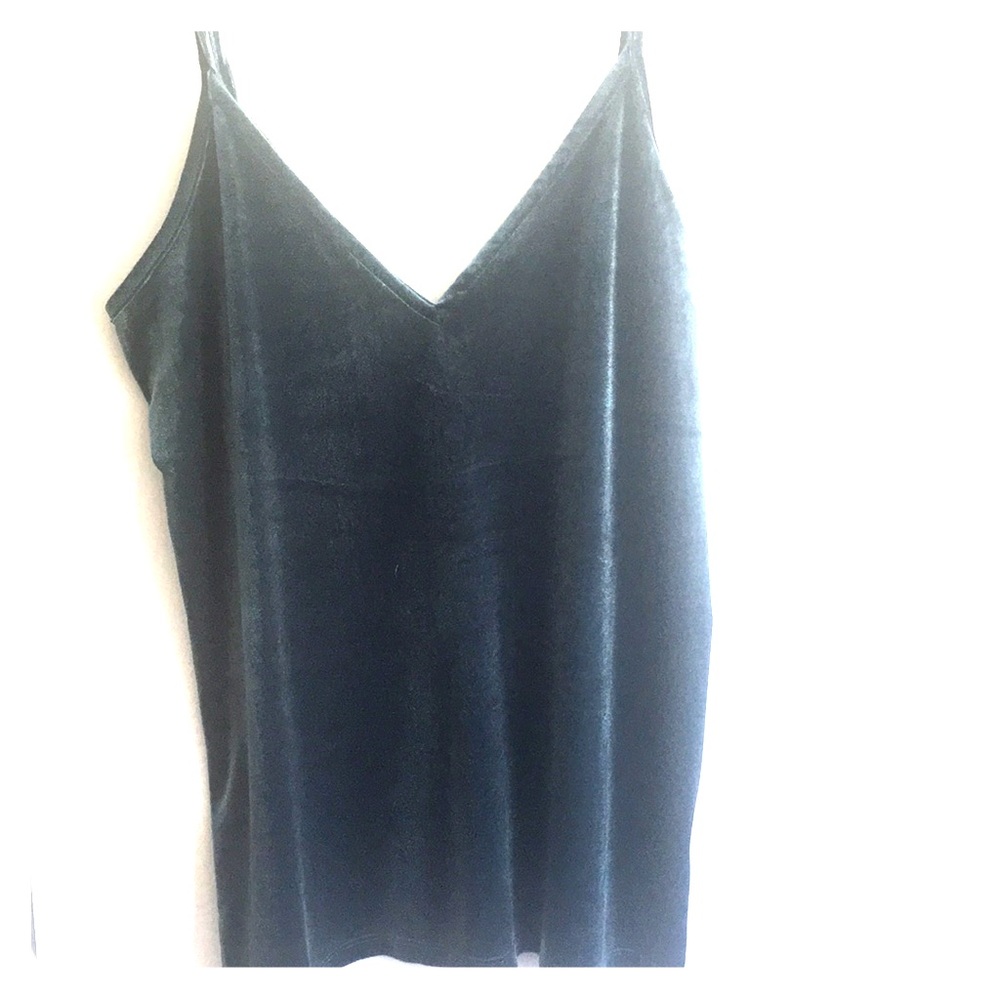 teal velvet spaghetti strap!